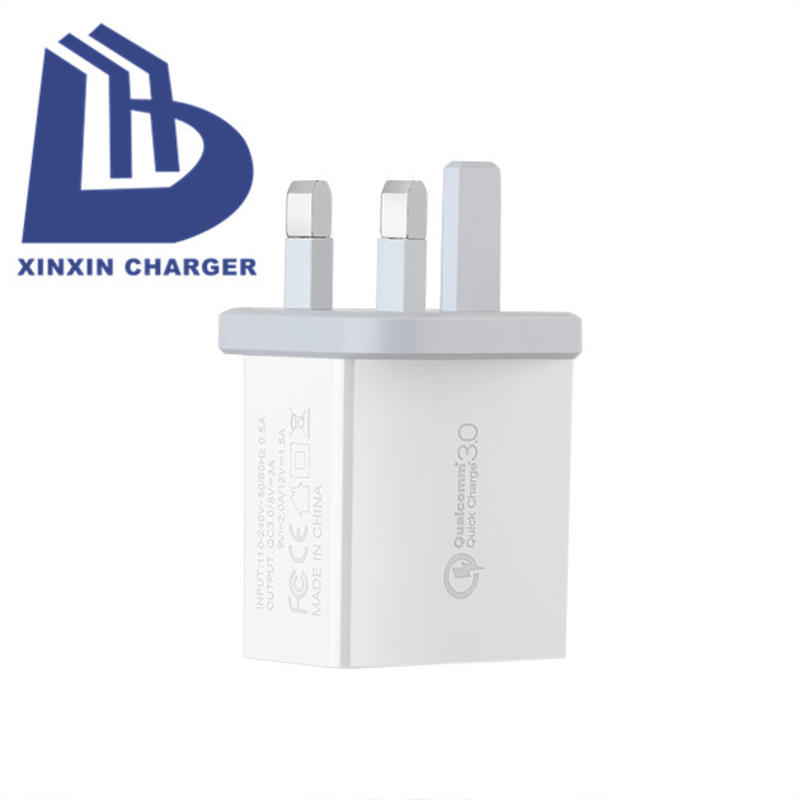 Fast Charger UK Plug USB nabíječka USB pro iPhone UK Plug QC3.0 USB Travel Charger